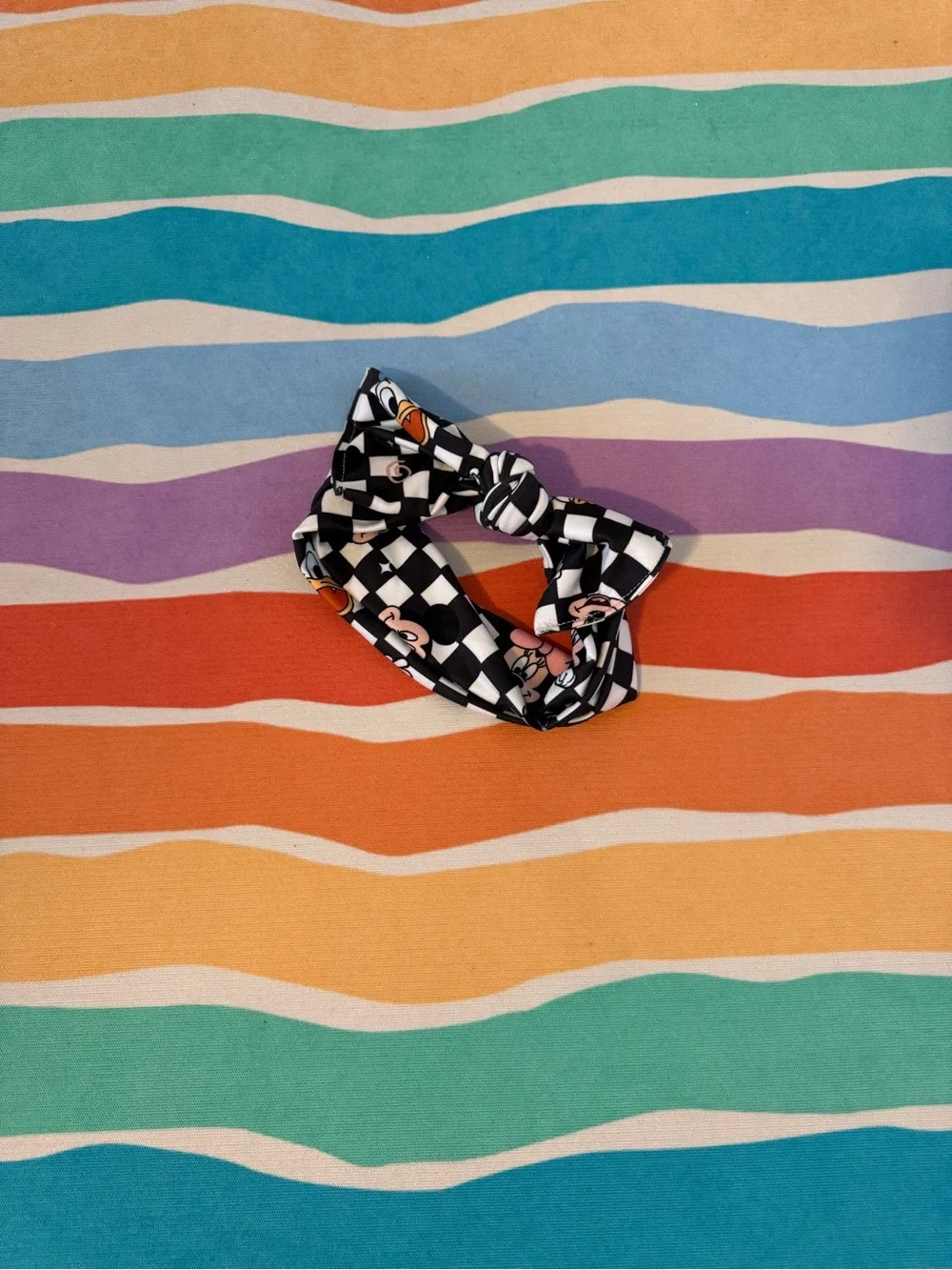 Hippie Skippie kids matching checkered character head wrap